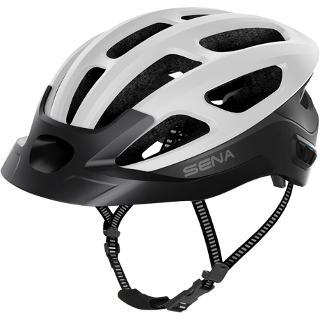SENA CYCLING HELMET R1 EVO Matte White Front - Driven Powersports