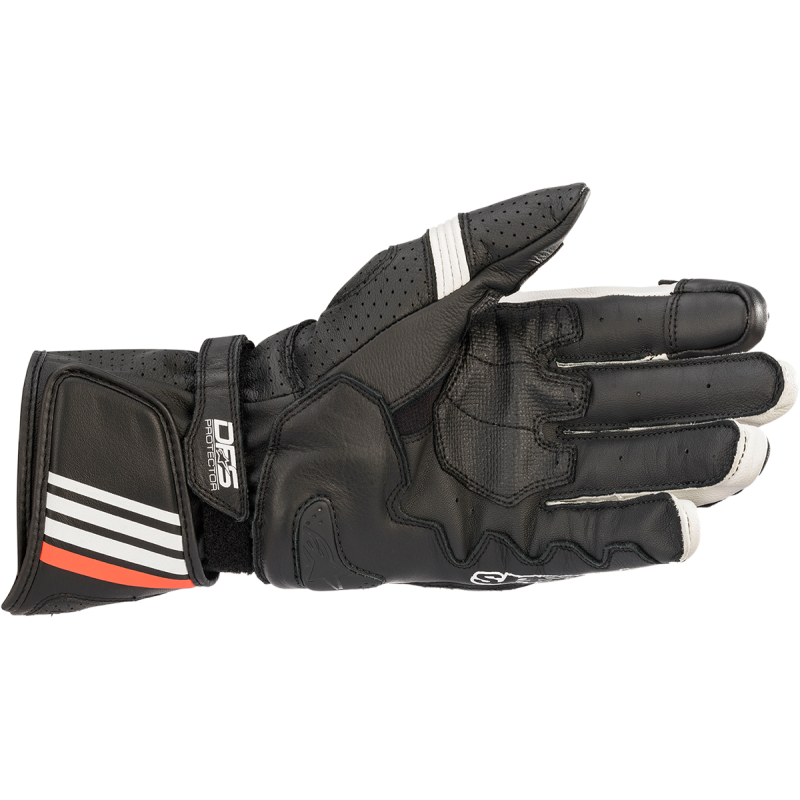 ALPINESTARS GLOVE GP PLUS Rv2 Black/White Back - Driven Powersports