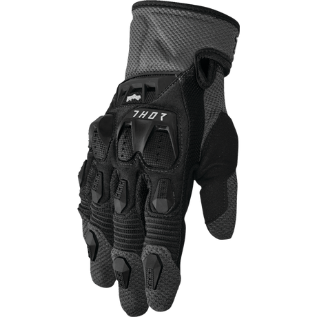 THOR GLOVE TERRAIN Black/Charcoal Front - Driven Powersports