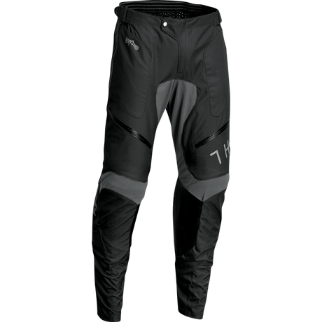 THOR PANT TERRAIN ITB Black/Charcoal Front - Driven Powersports