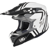 HJC i50 HEX Semi Flat White/Black Front - Driven Powersports