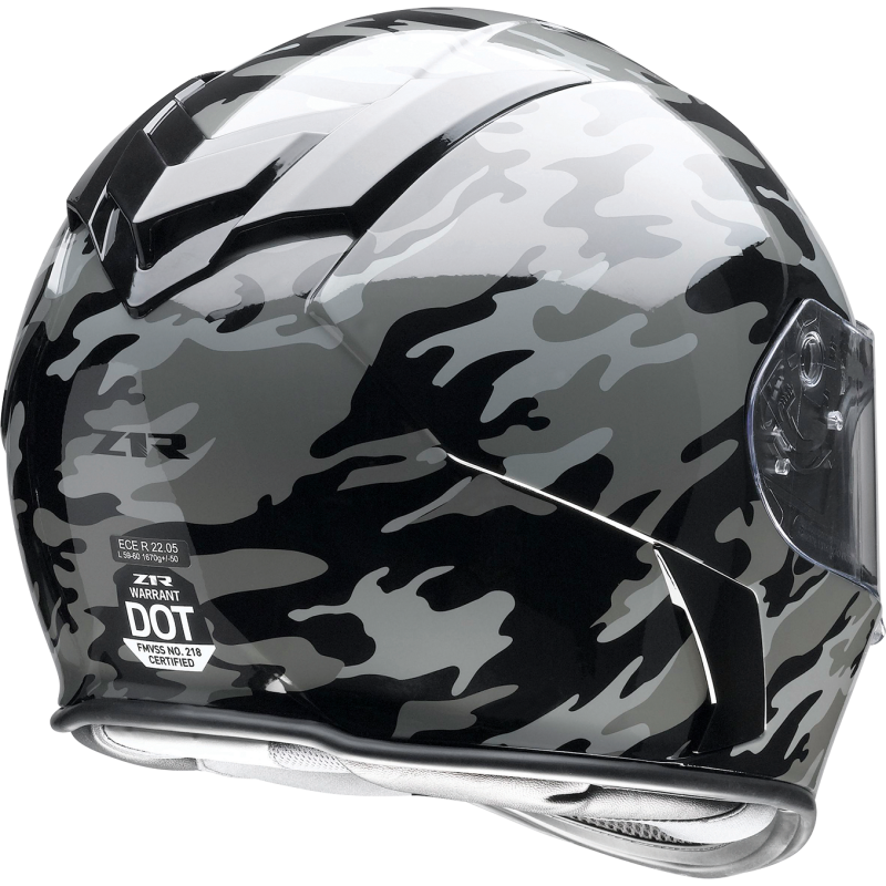 Z1R HLMT WARRANT Camo Black/Gray Back - Driven Powersports