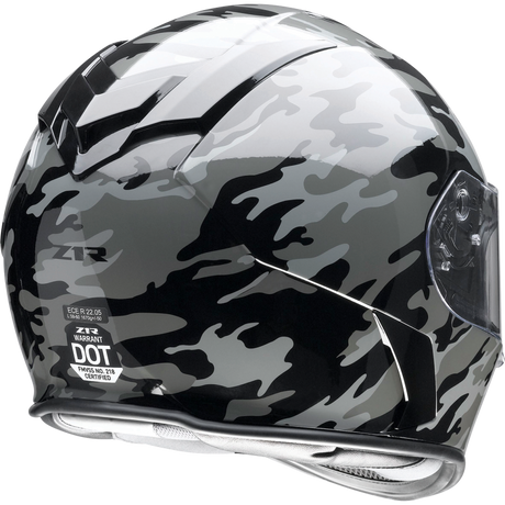 Z1R HLMT WARRANT Camo Black/Gray Back - Driven Powersports