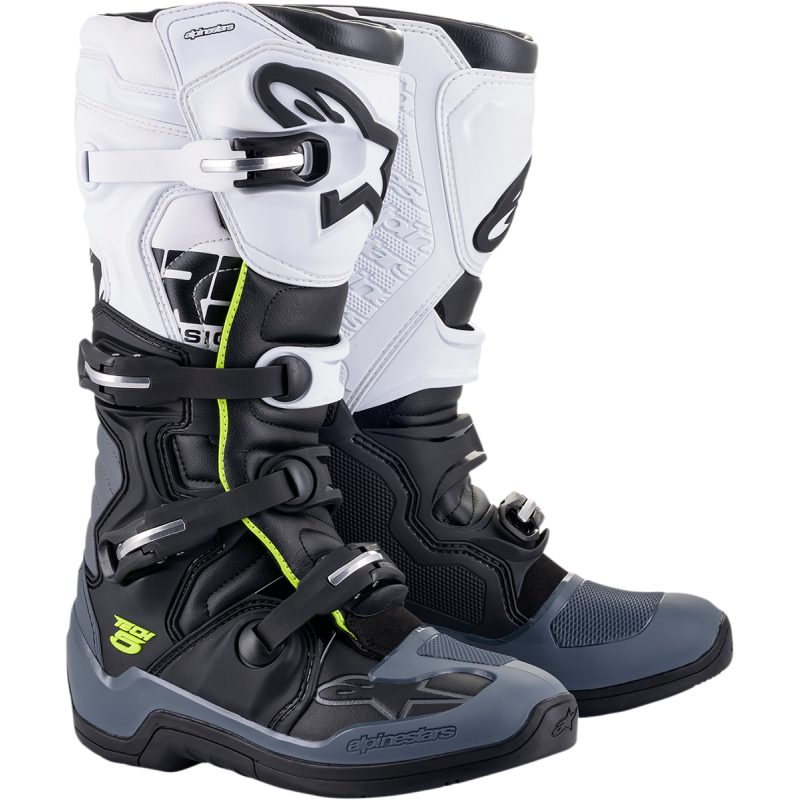 ALPINESTARS BOOT TECH 5 Black/Gray/White Front - Driven Powersports