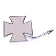 MALTESE CROSS DIE MIRROR Chrome - Driven Powersports