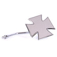 MALTESE CROSS DIE MIRROR Chrome - Driven Powersports
