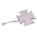 MALTESE CROSS DIE MIRROR Chrome - Driven Powersports