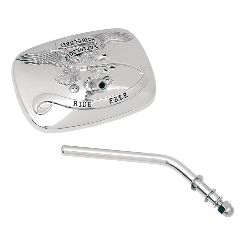 LIVE TO RIDE MIRROR LTR RF L CHR HAR (CHROME) Chrome - Driven Powersports