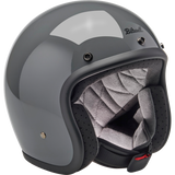 BILTWELL HELMET BONANZA Gloss Grey Front - Driven Powersports