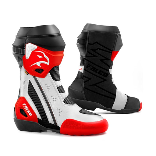 FALCOBOOTS BOOTS ELITE GP MEN 39/6 FALCO White/Red - Driven Powersports