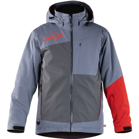 CKX Alaska Men Jacket MY23 - Gray/Red L Gray, Red L - Driven Powersports