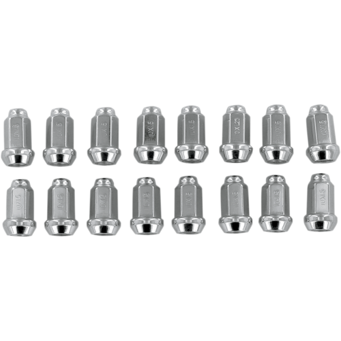 ITP 10mm X 1.5mm CHROME LUG NUT TAPERED (16) 3/4 Front - Driven Powersports
