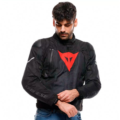 Dainese Super Sprint Jacket - Men Black/Red 46 - Driven Powersports
