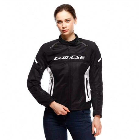 Dainese Air Frame 3 Text Jacket - Women Black/White 40 - Driven Powersports