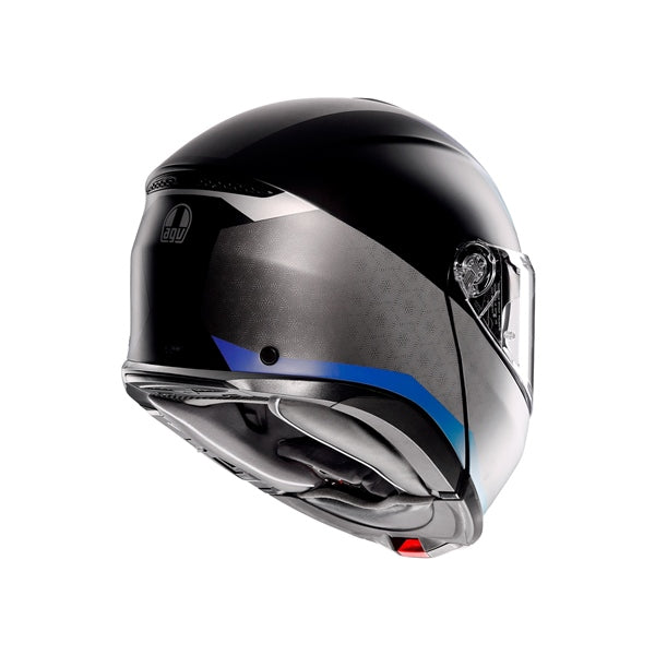AGV HELM T-MODULAR STRAY Matte Black/Gray/Blue 2XL - Driven Powersports