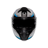 AGV HELM T-MODULAR STRAY Matte Black/Gray/Blue 2XL - Driven Powersports