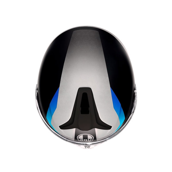 AGV HELM T-MODULAR STRAY Matte Black/Gray/Blue 2XL - Driven Powersports