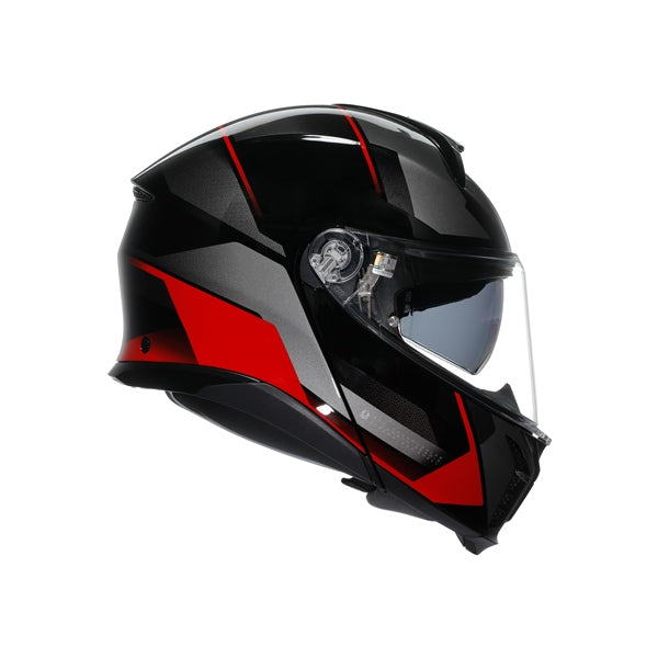 AGV HELM T-MODULAR PERCEP Black/Red 2XL - Driven Powersports