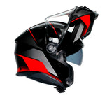 AGV HELM T-MODULAR PERCEP Black/Red 2XL - Driven Powersports