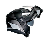 AGV HELM T-MODULAR PERCEP Matte Black/Silver 2XL - Driven Powersports
