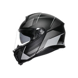 AGV HELM T-MODULAR PERCEP Matte Black/Silver 2XL - Driven Powersports