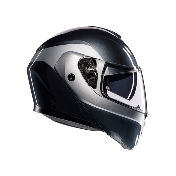 AGV HELM S-MODULAR LEVICO Gray/Silver 2XL - Driven Powersports