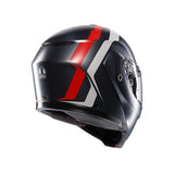 AGV HELM S-MODULAR RESIA Matte Gray/Silver/Red 2XL - Driven Powersports