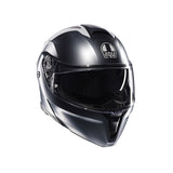 AGV HELM S-MODULAR RESIA Matte Gray/Silver/Red 2XL - Driven Powersports