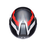AGV HELM S-MODULAR RESIA Matte Gray/Silver/Red 2XL - Driven Powersports