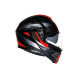 AGV HELM S-MODULAR LEDRO Black/Red 2XL - Driven Powersports