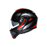 AGV HELM S-MODULAR LEDRO Black/Red 2XL - Driven Powersports