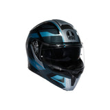 AGV HELM S-MODULAR LEDRO MAT BK/POWDE Blue 2XL - Driven Powersports