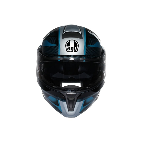 AGV HELM S-MODULAR LEDRO MAT BK/POWDE Blue 2XL - Driven Powersports