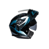 AGV HELM S-MODULAR LEDRO MAT BK/POWDE Blue 2XL - Driven Powersports
