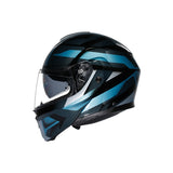 AGV HELM S-MODULAR LEDRO MAT BK/POWDE Blue 2XL - Driven Powersports