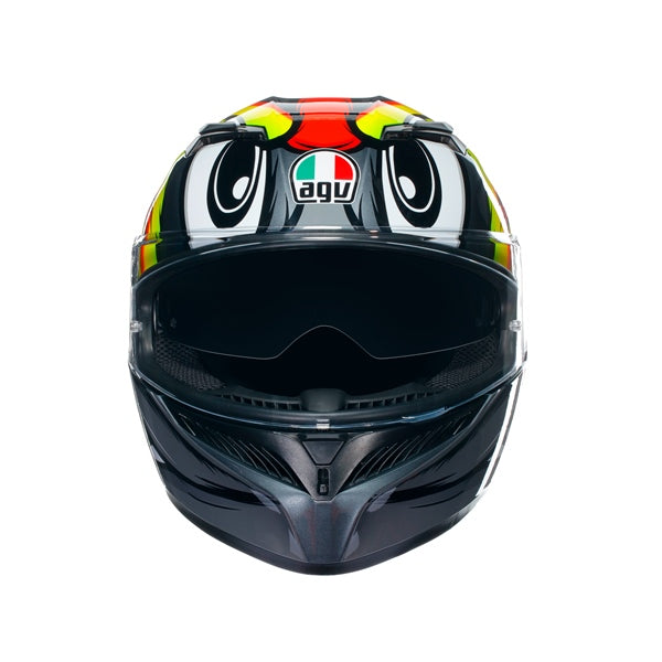 AGV HELM K3 BIRDY 2.0 Gray/Yellow/Red 2XL - Driven Powersports