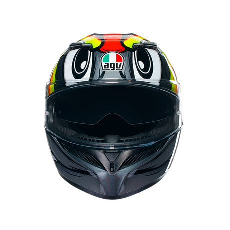 AGV HELM K3 BIRDY 2.0 Gray/Yellow/Red 2XL - Driven Powersports
