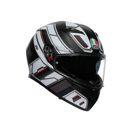 AGV HELM K3 RIVIA Matte Black/White 2XL - Driven Powersports