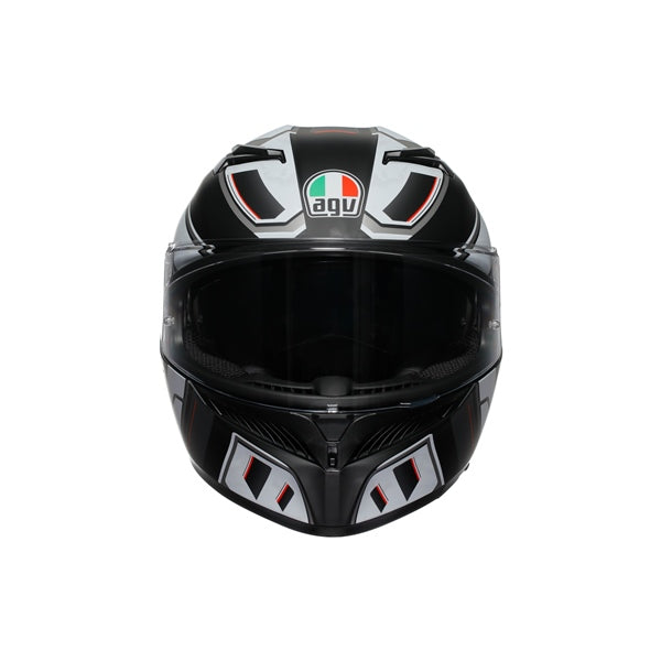 AGV HELM K3 RIVIA Matte Black/White 2XL - Driven Powersports