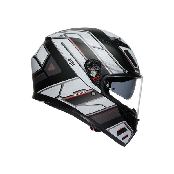 AGV HELM K3 RIVIA Matte Black/White 2XL - Driven Powersports