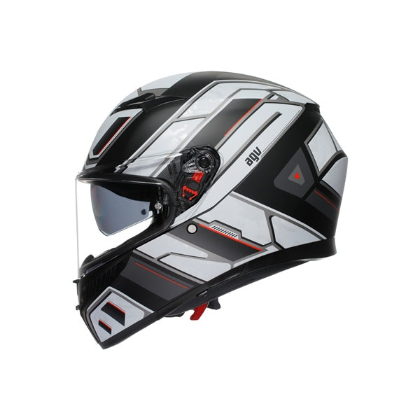 AGV HELM K3 RIVIA Matte Black/White 2XL - Driven Powersports