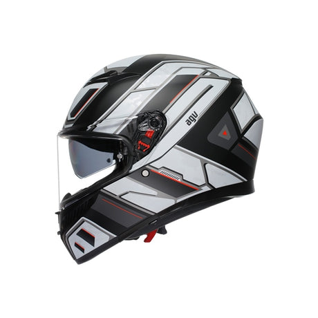 AGV HELM K3 RIVIA Matte Black/White 2XL - Driven Powersports
