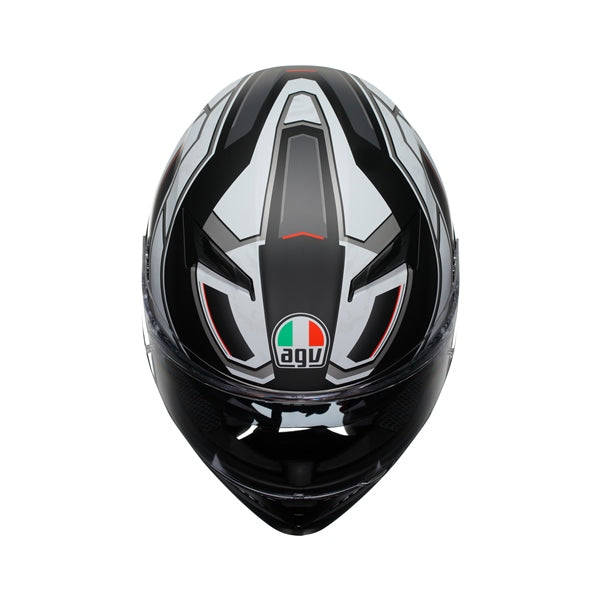 AGV HELM K3 RIVIA Matte Black/White 2XL - Driven Powersports