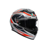 AGV HELM K3 SPACE MAT WH/FLUO Red 2XL - Driven Powersports