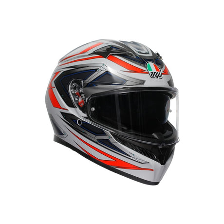 AGV HELM K3 SPACE MAT WH/FLUO Red 2XL - Driven Powersports