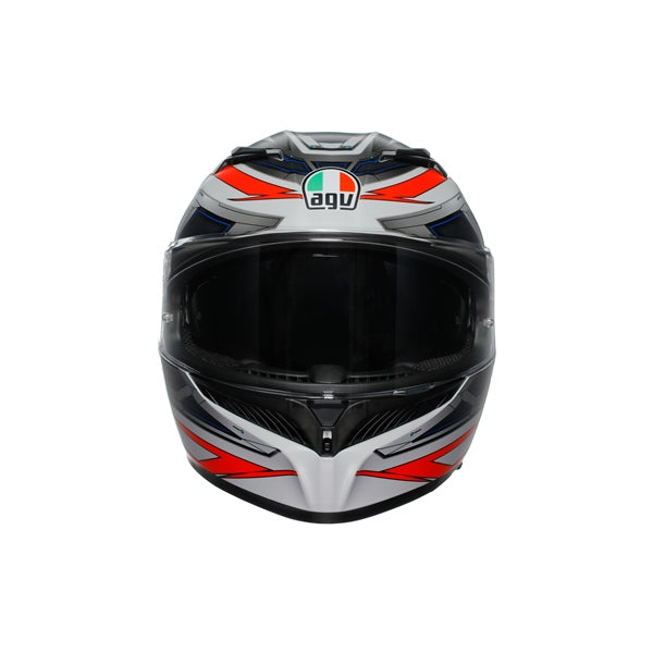 AGV HELM K3 SPACE MAT WH/FLUO Red 2XL - Driven Powersports