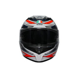 AGV HELM K3 SPACE MAT WH/FLUO Red 2XL - Driven Powersports