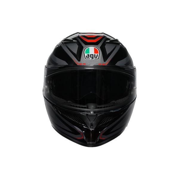 AGV HELM K3 SYTH Black/Red 2XL - Driven Powersports