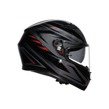 AGV HELM K3 SYTH Black/Red 2XL - Driven Powersports