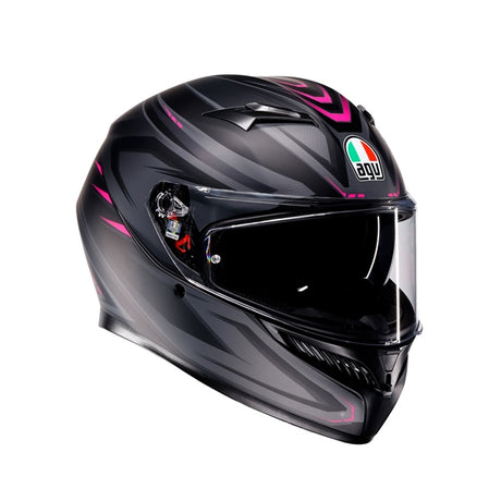 AGV HELM K3 SYTH MAT BK/PI 2XL - Driven Powersports
